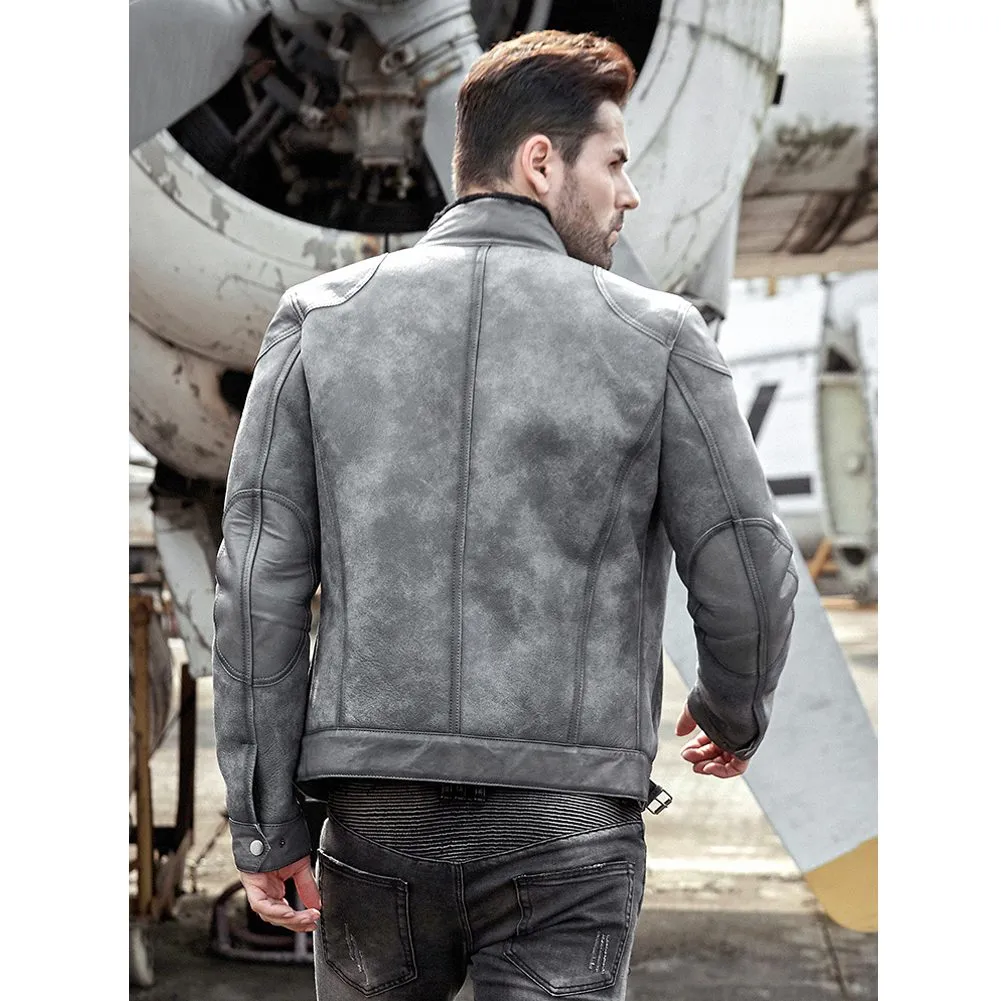 Mens Grey Air Force b3 Bomber Jacket