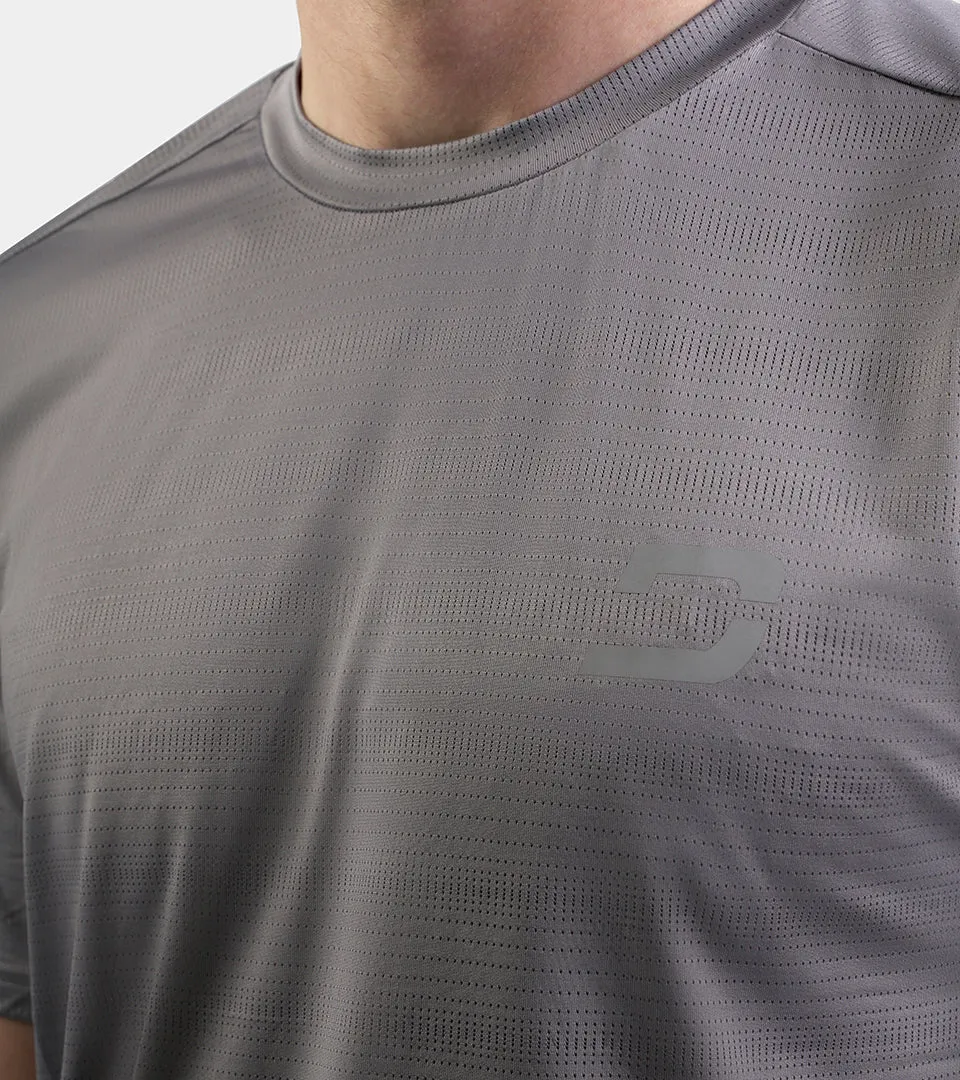 MEN'S PERFORATED SPORTS T-SHIRT - GREY