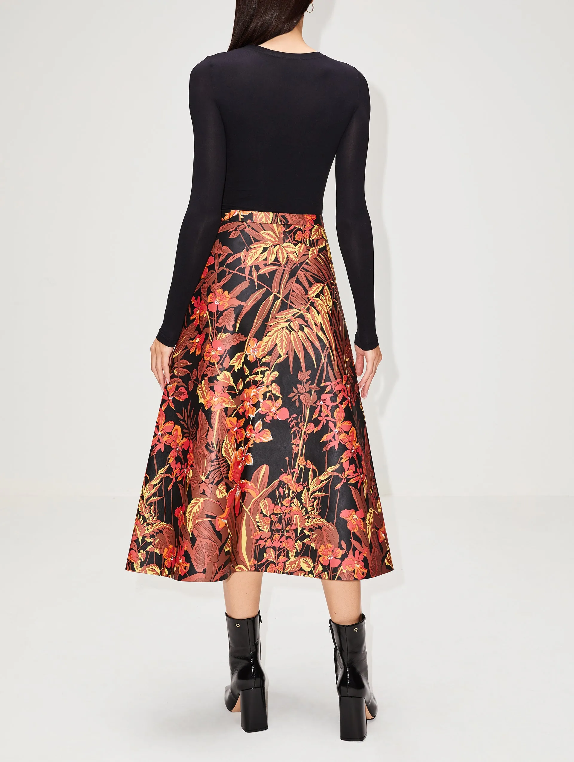 Midi Printed Skirt