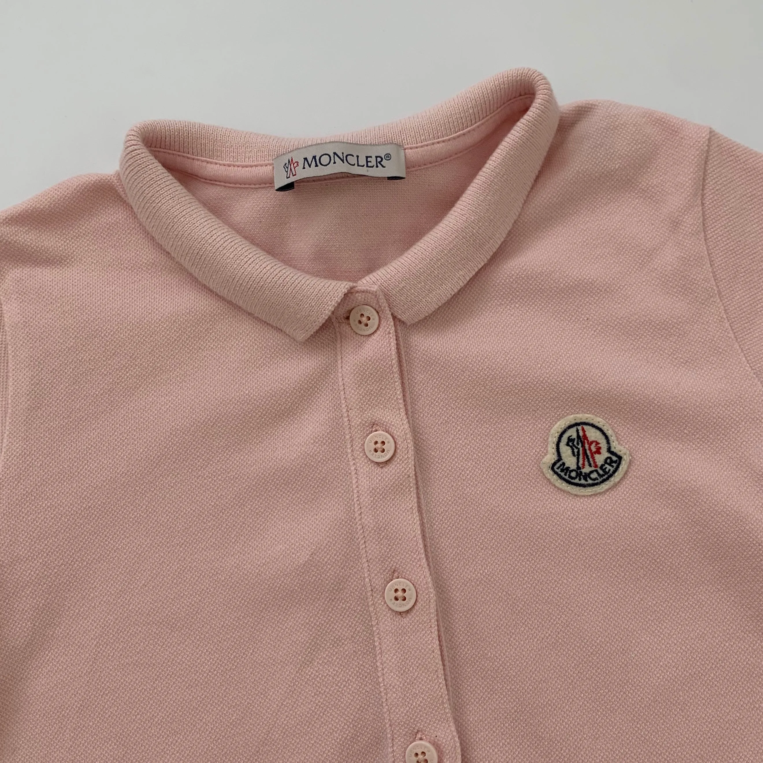 Moncler Pale Pink Aertex Dress: 4 Years