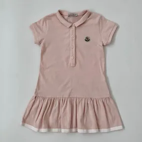 Moncler Pale Pink Aertex Dress: 4 Years