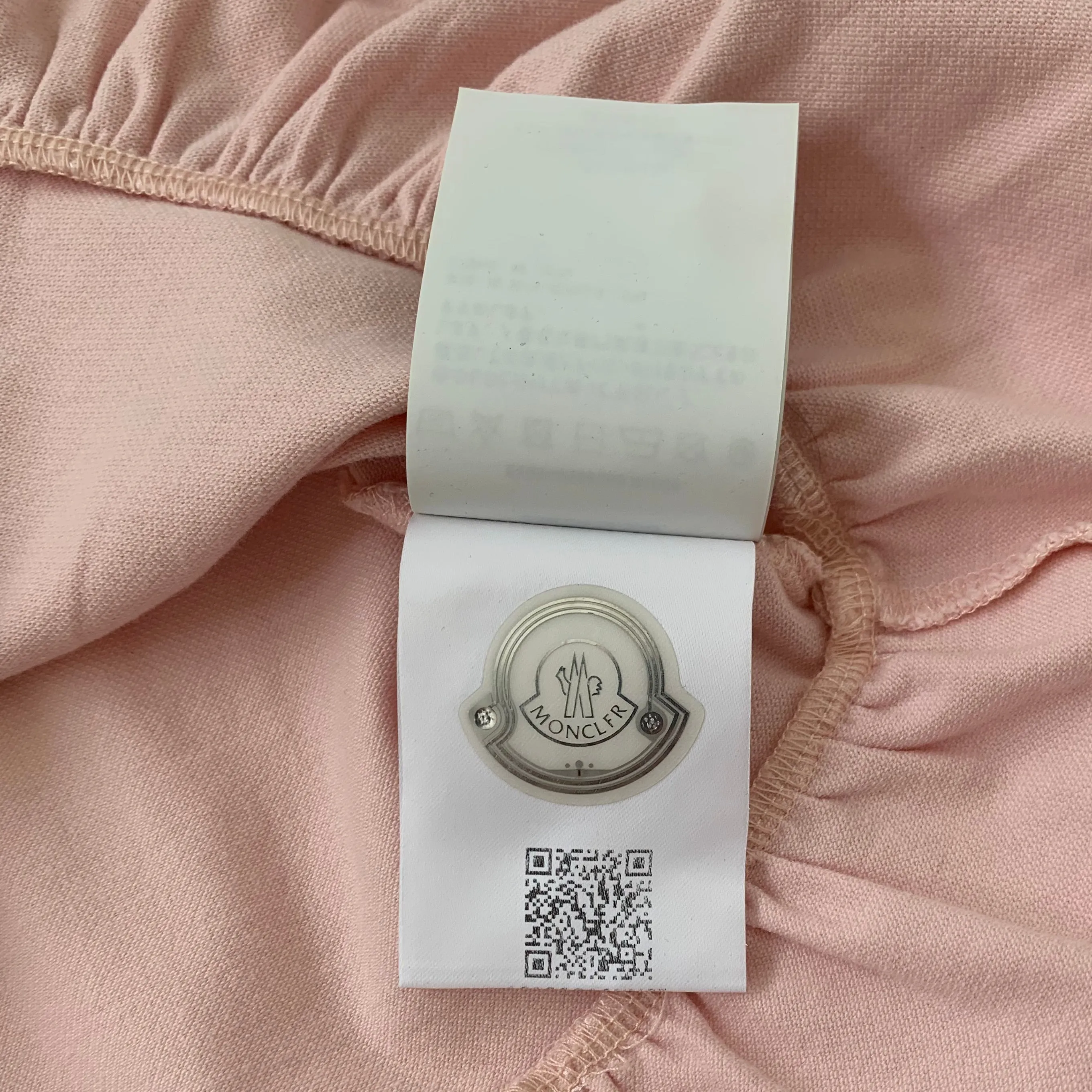 Moncler Pale Pink Aertex Dress: 4 Years