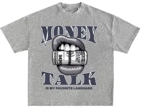 Money Talks Cool Grey 11's Grey Tee