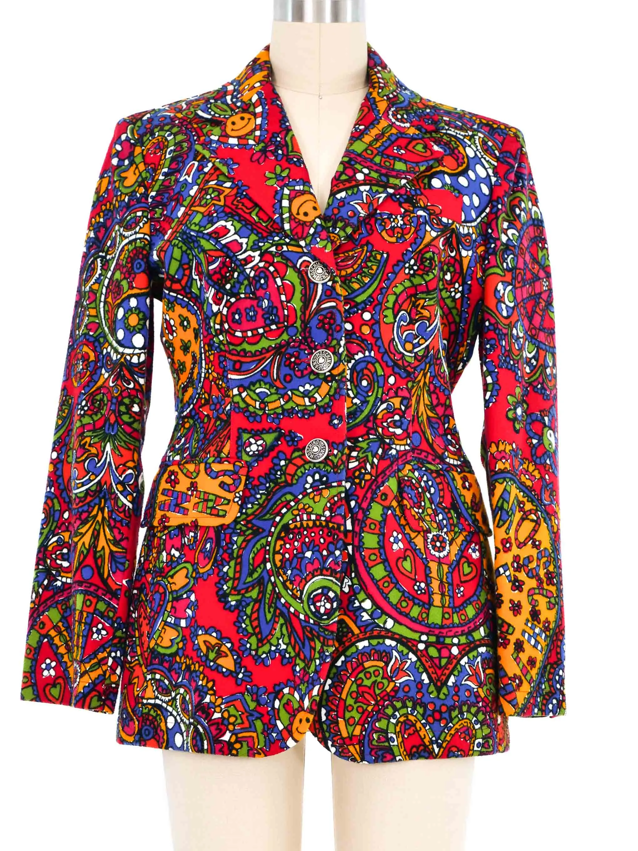 Moschino Psychedelic Felted Jacket