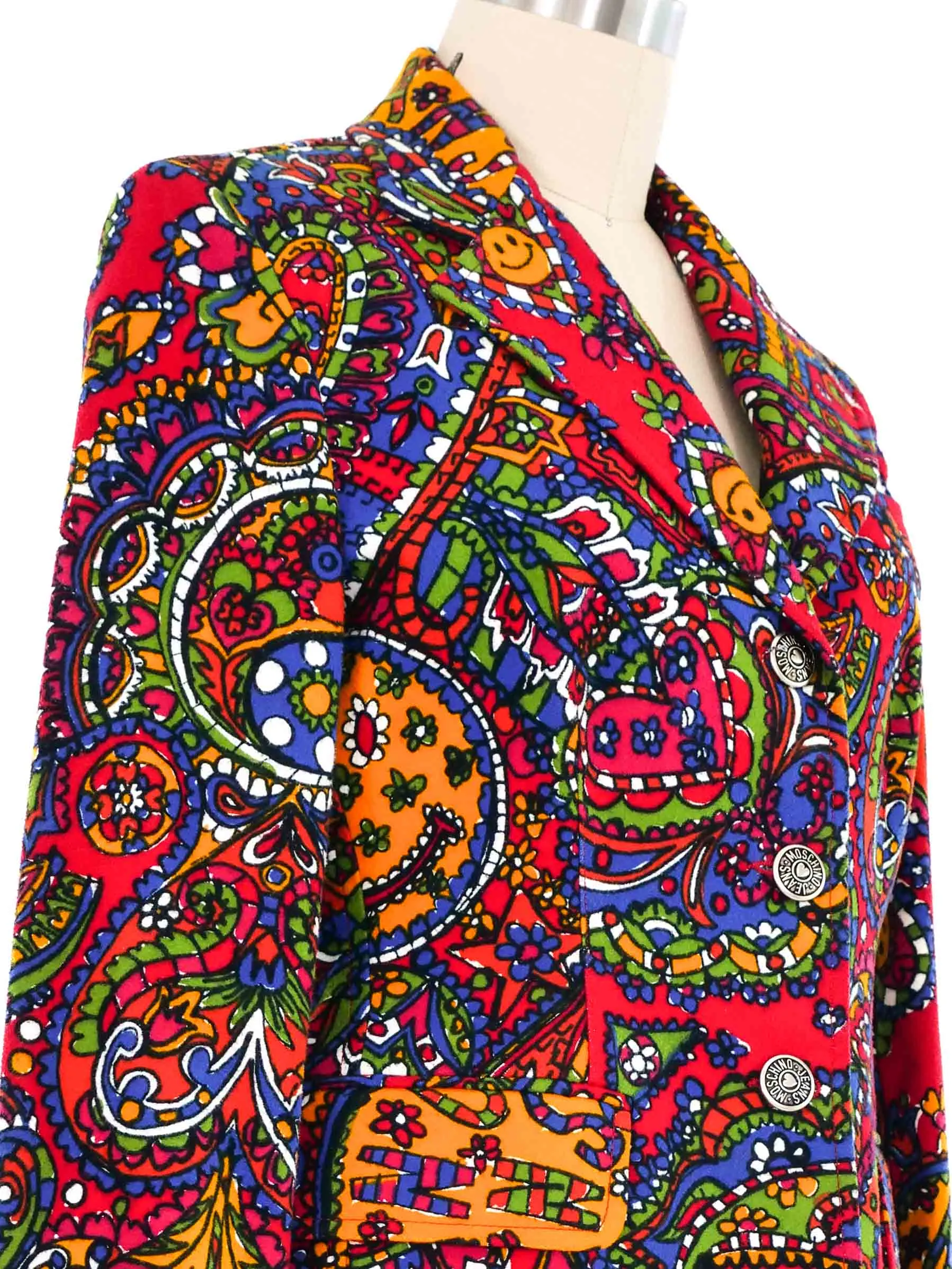 Moschino Psychedelic Felted Jacket