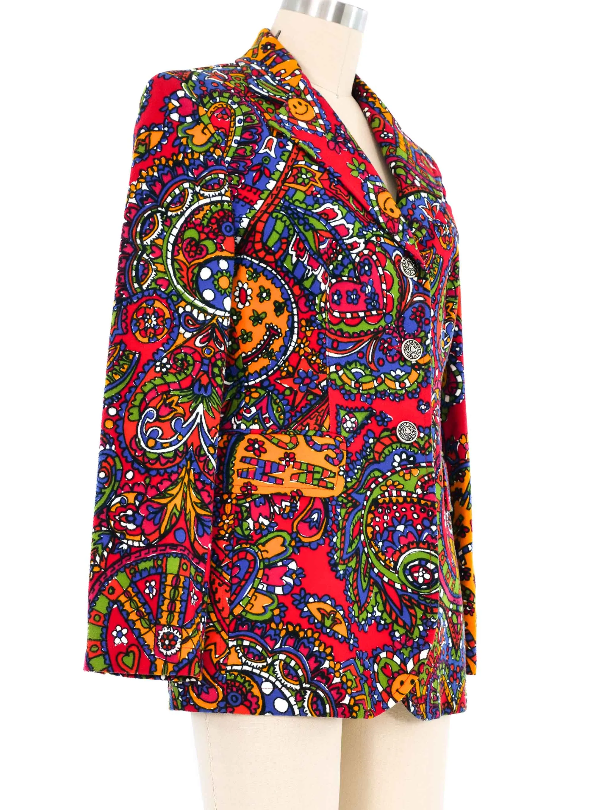 Moschino Psychedelic Felted Jacket