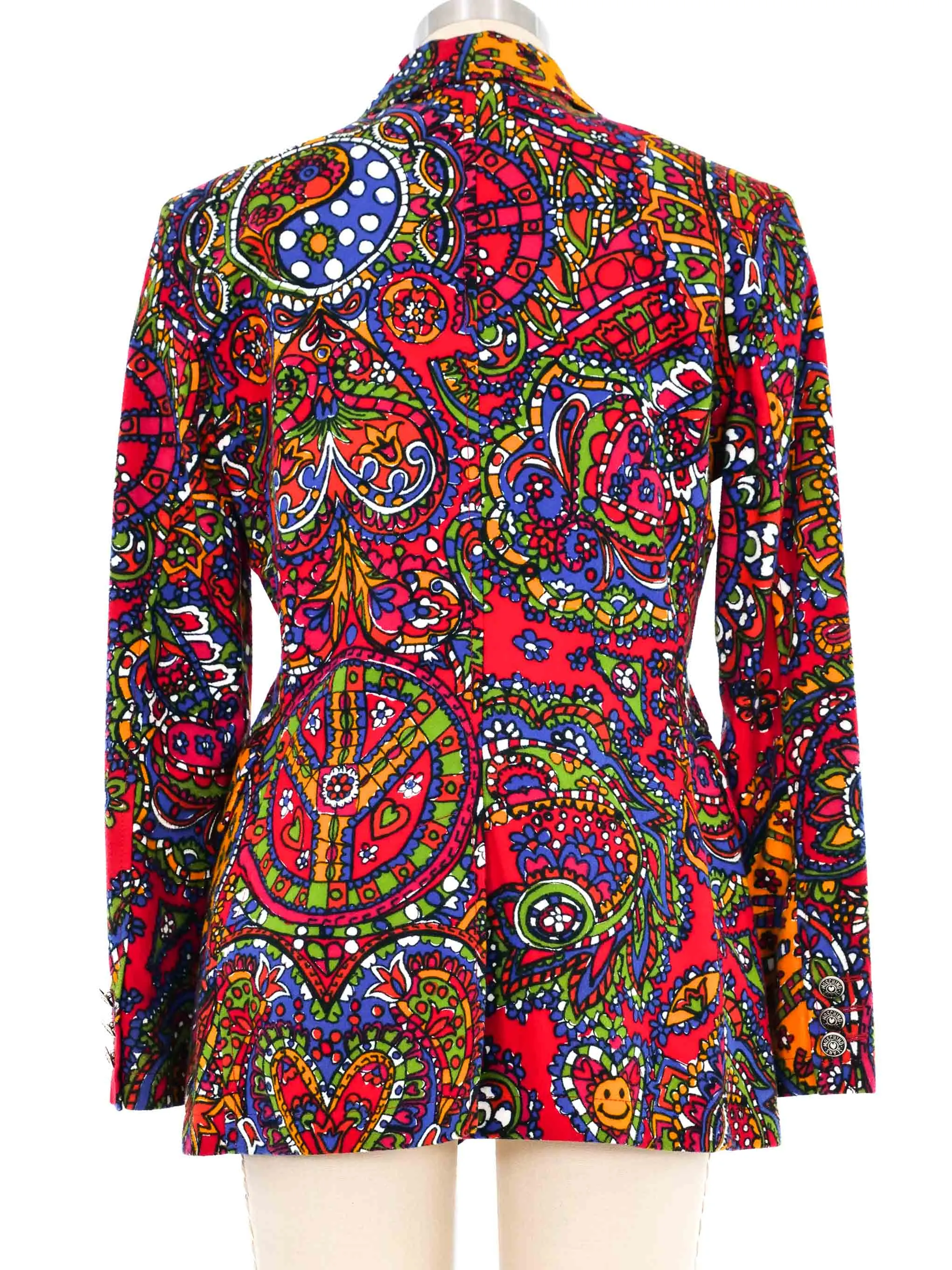 Moschino Psychedelic Felted Jacket