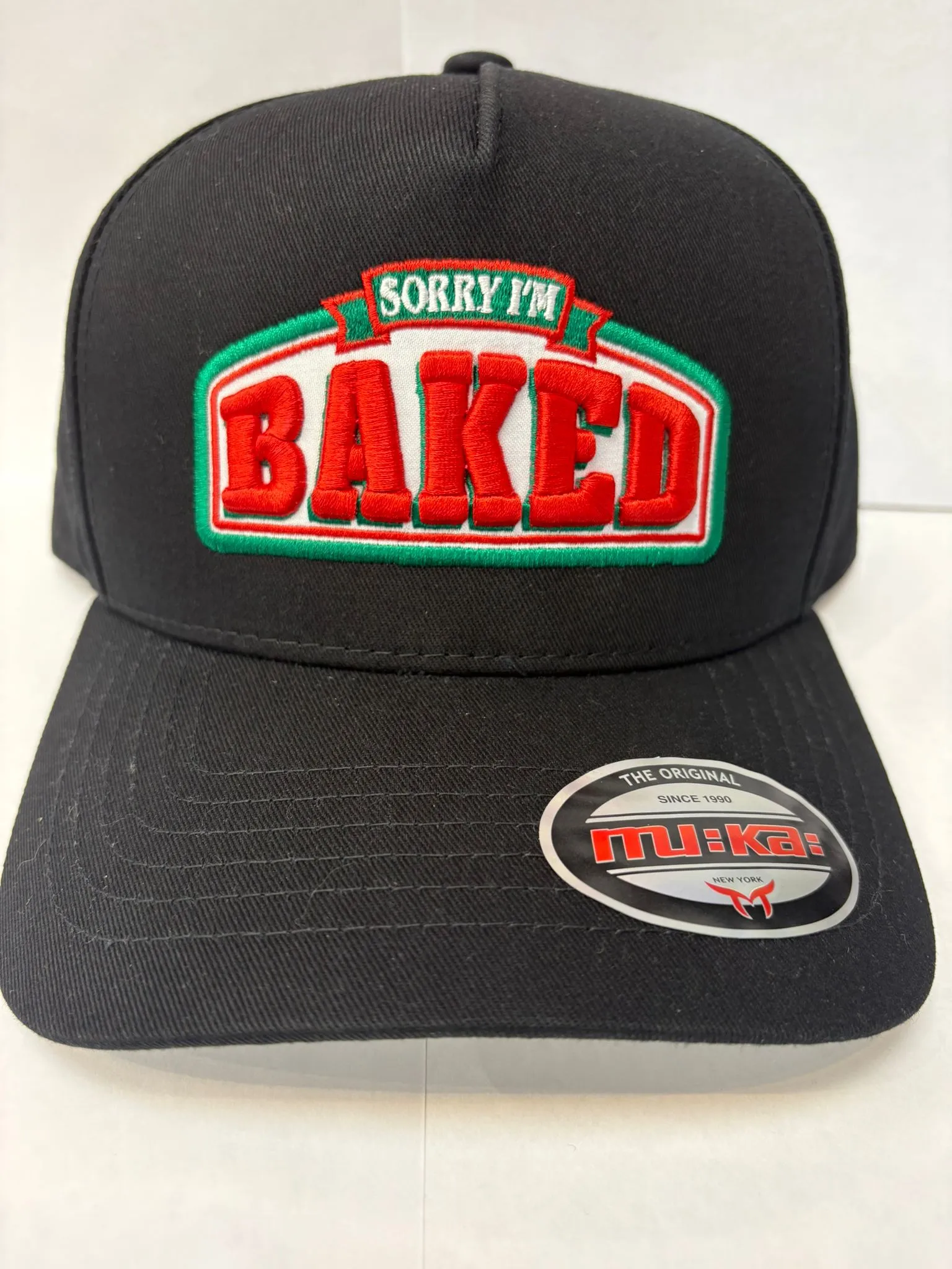 Muka Baked Black Snap Back Hat