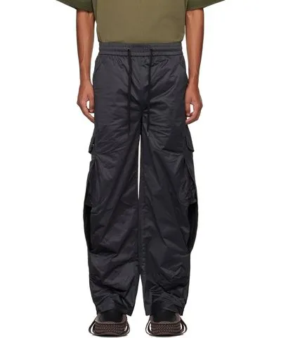 NAMESAKE Black Rod Warm Up Cargo Pants