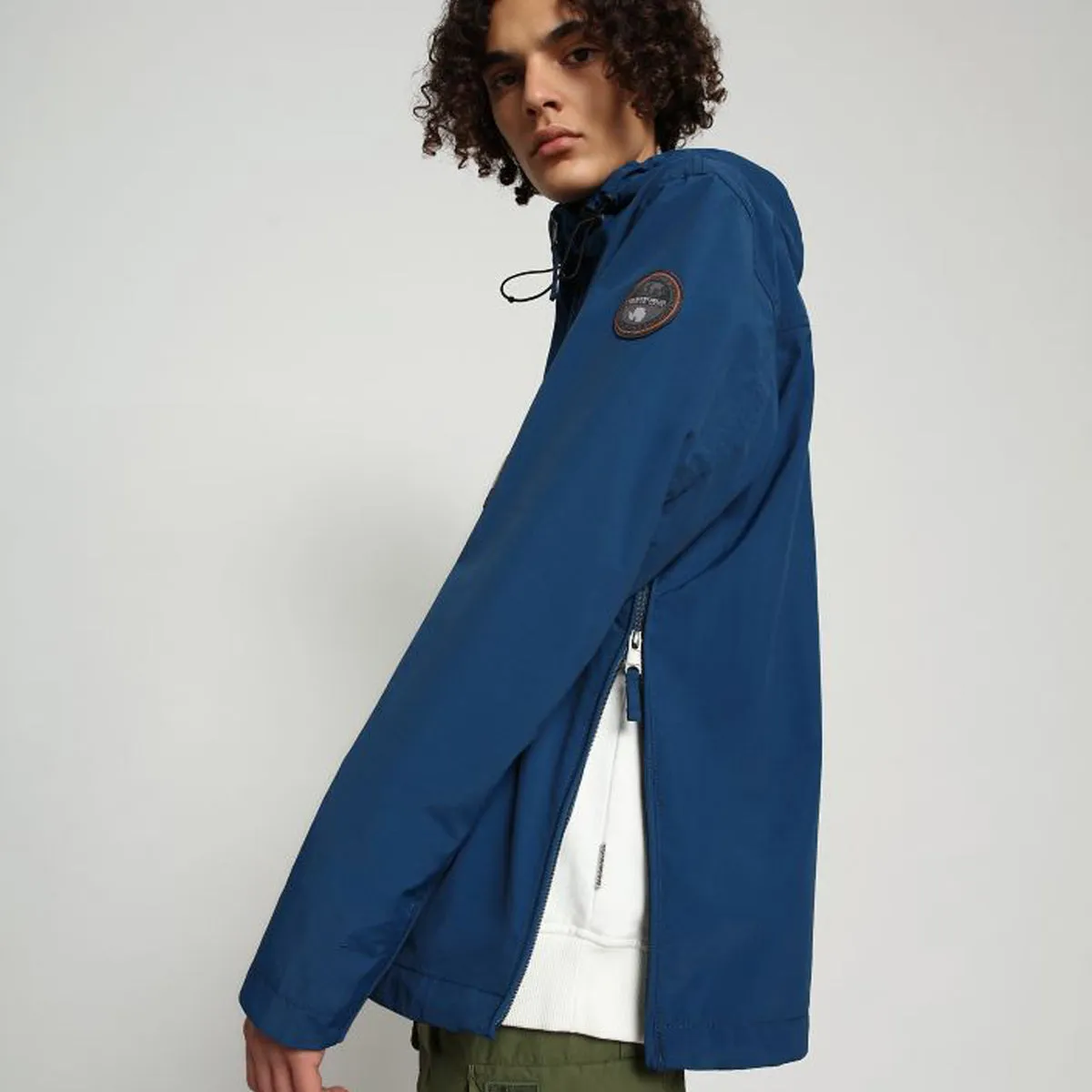 Napapijri Crew Rainforest Summer Jacket in Poseidon Blue