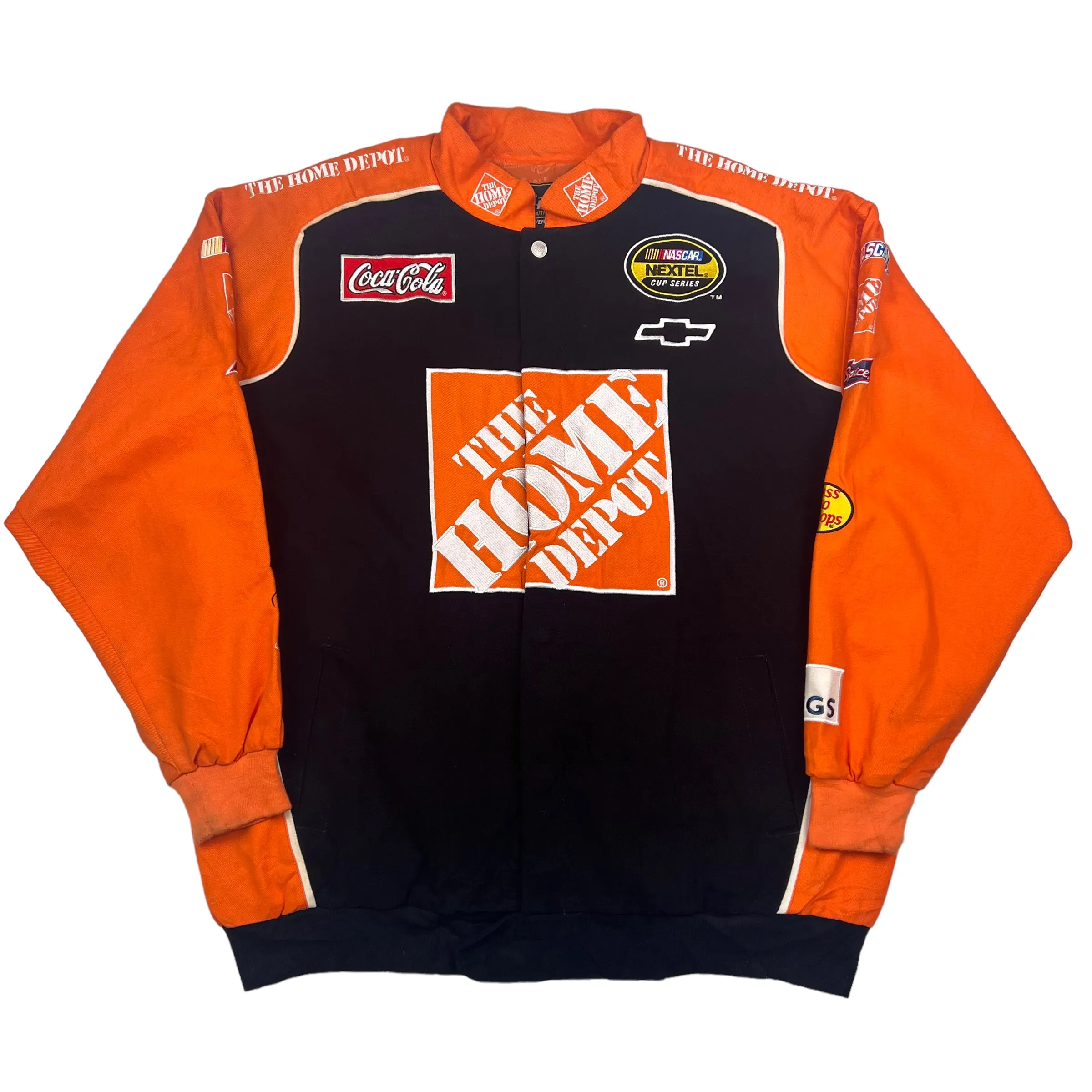 NASCAR Black And Orange Home Depot Racing Jacket