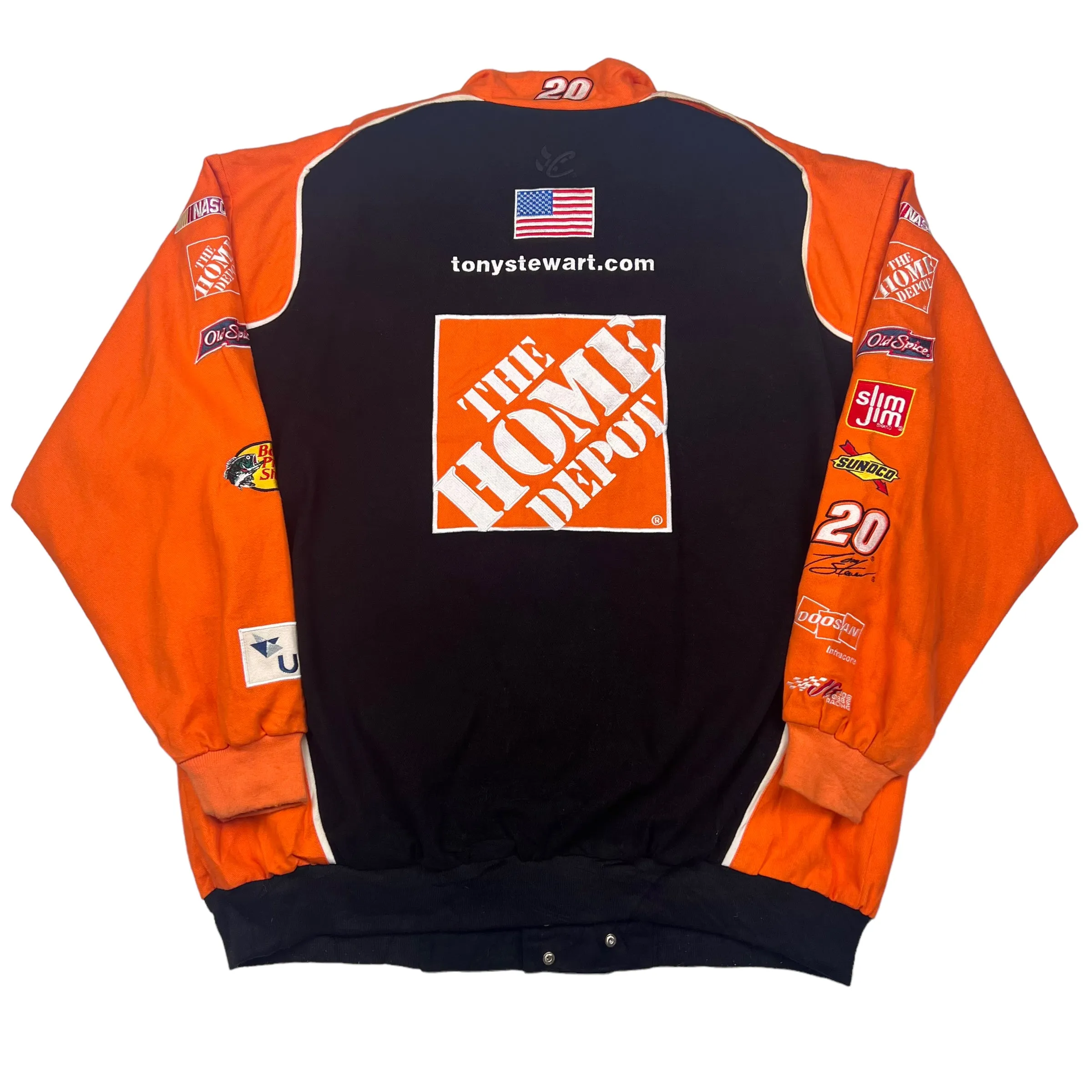 NASCAR Black And Orange Home Depot Racing Jacket