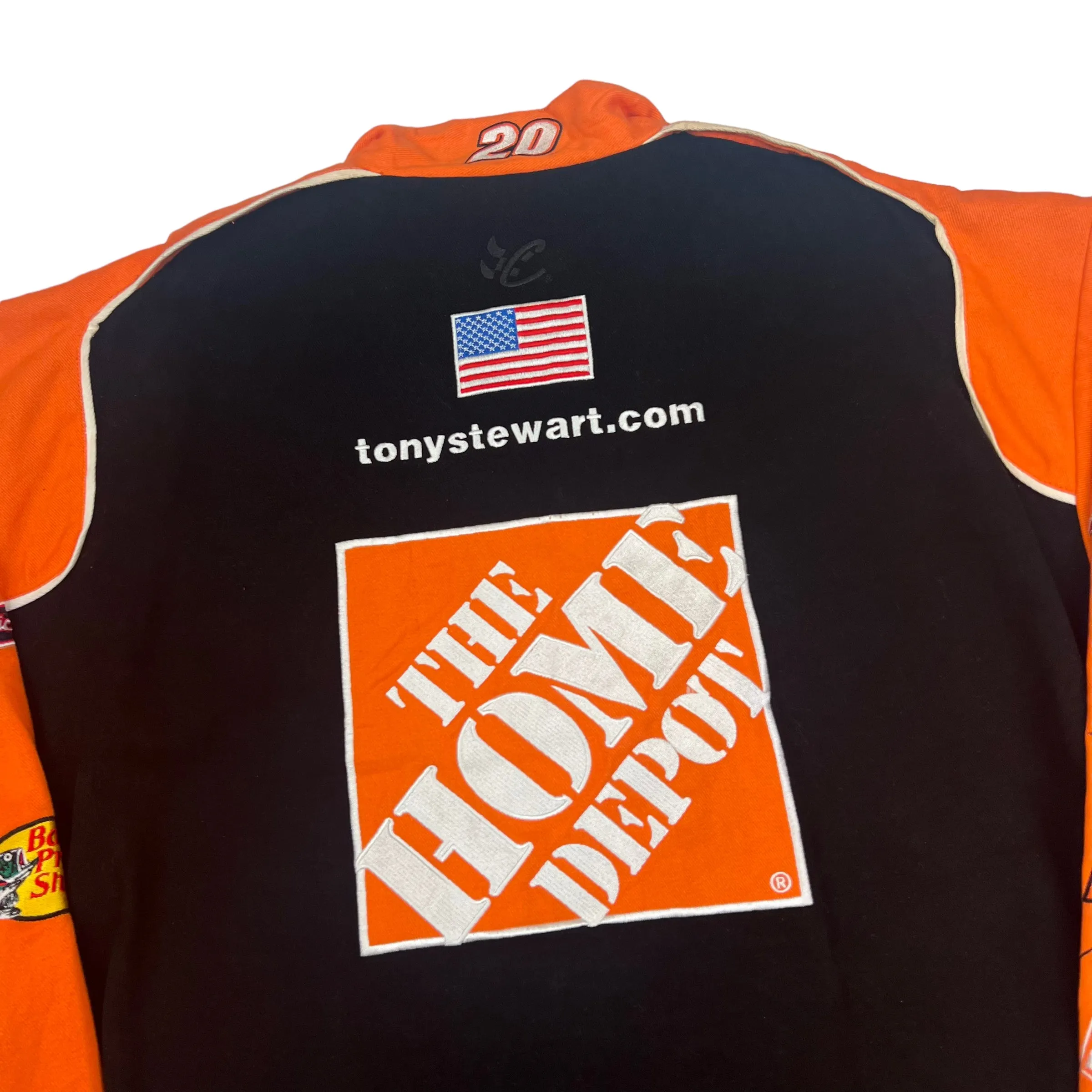 NASCAR Black And Orange Home Depot Racing Jacket