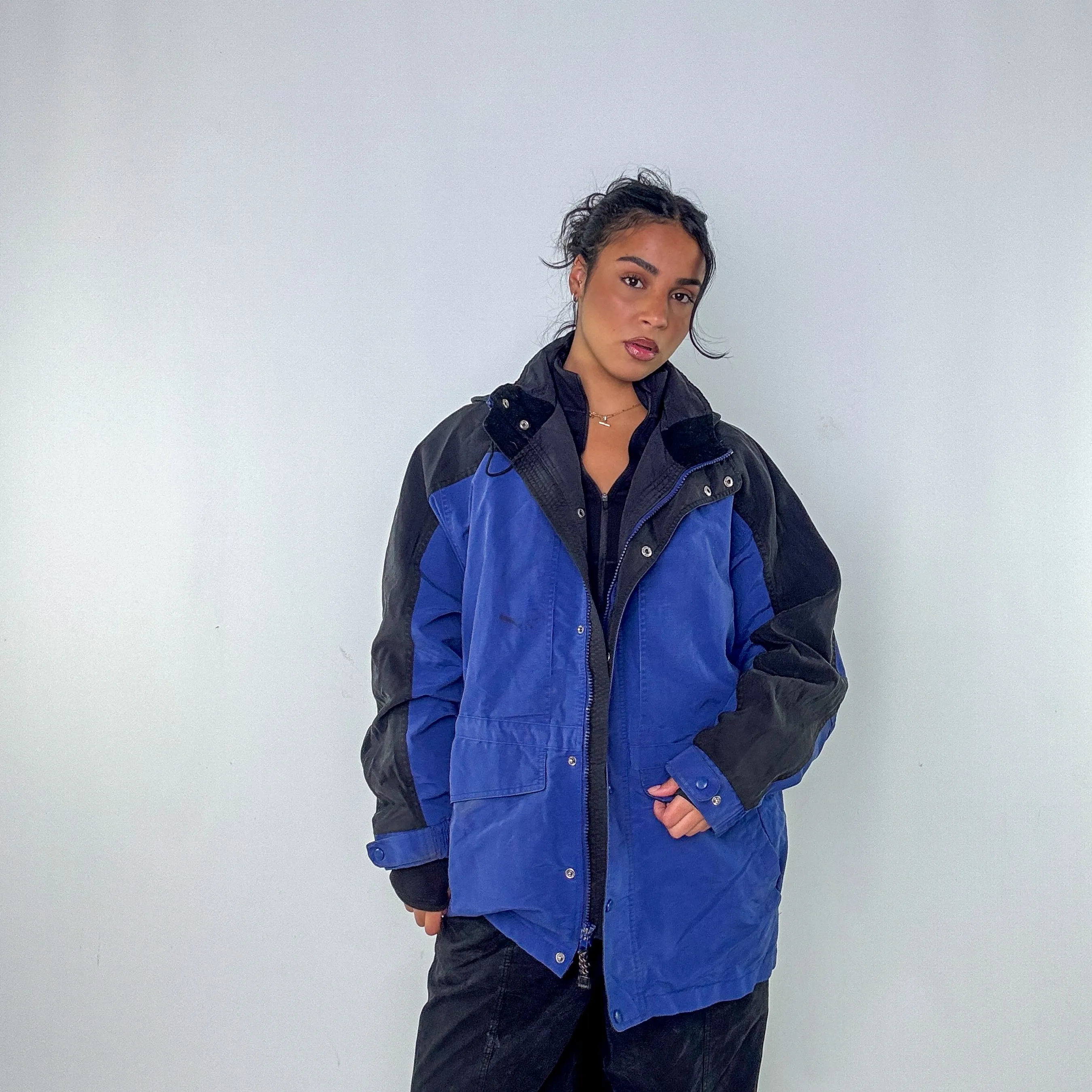 Navy Blue y2ks Carhartt Rain Jacket (XXL)