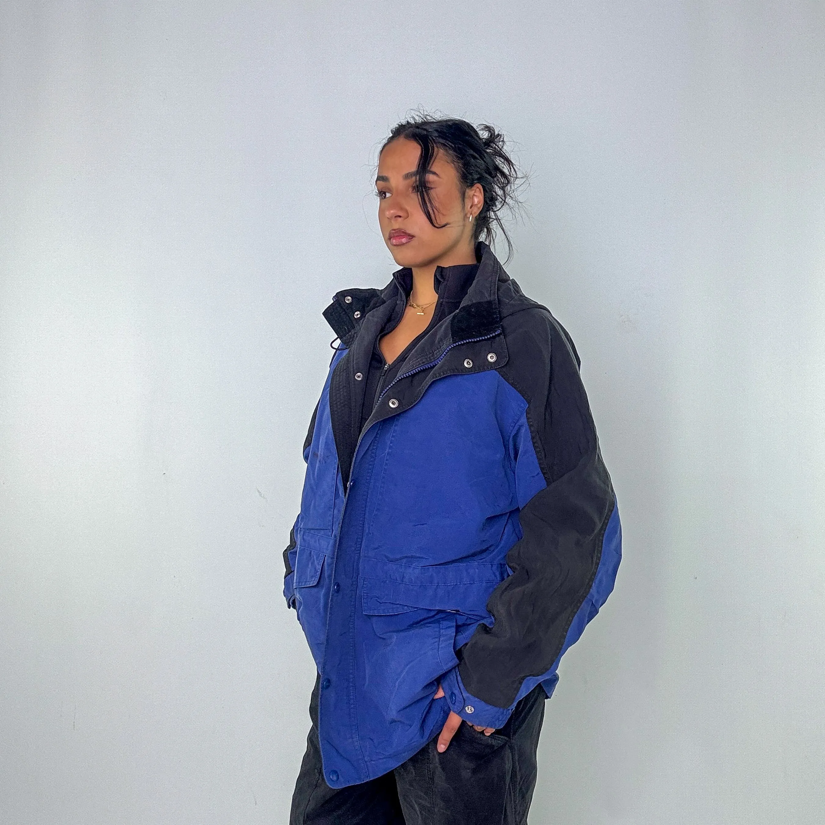 Navy Blue y2ks Carhartt Rain Jacket (XXL)