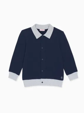 Navy Pineda Kids Cotton Jacket