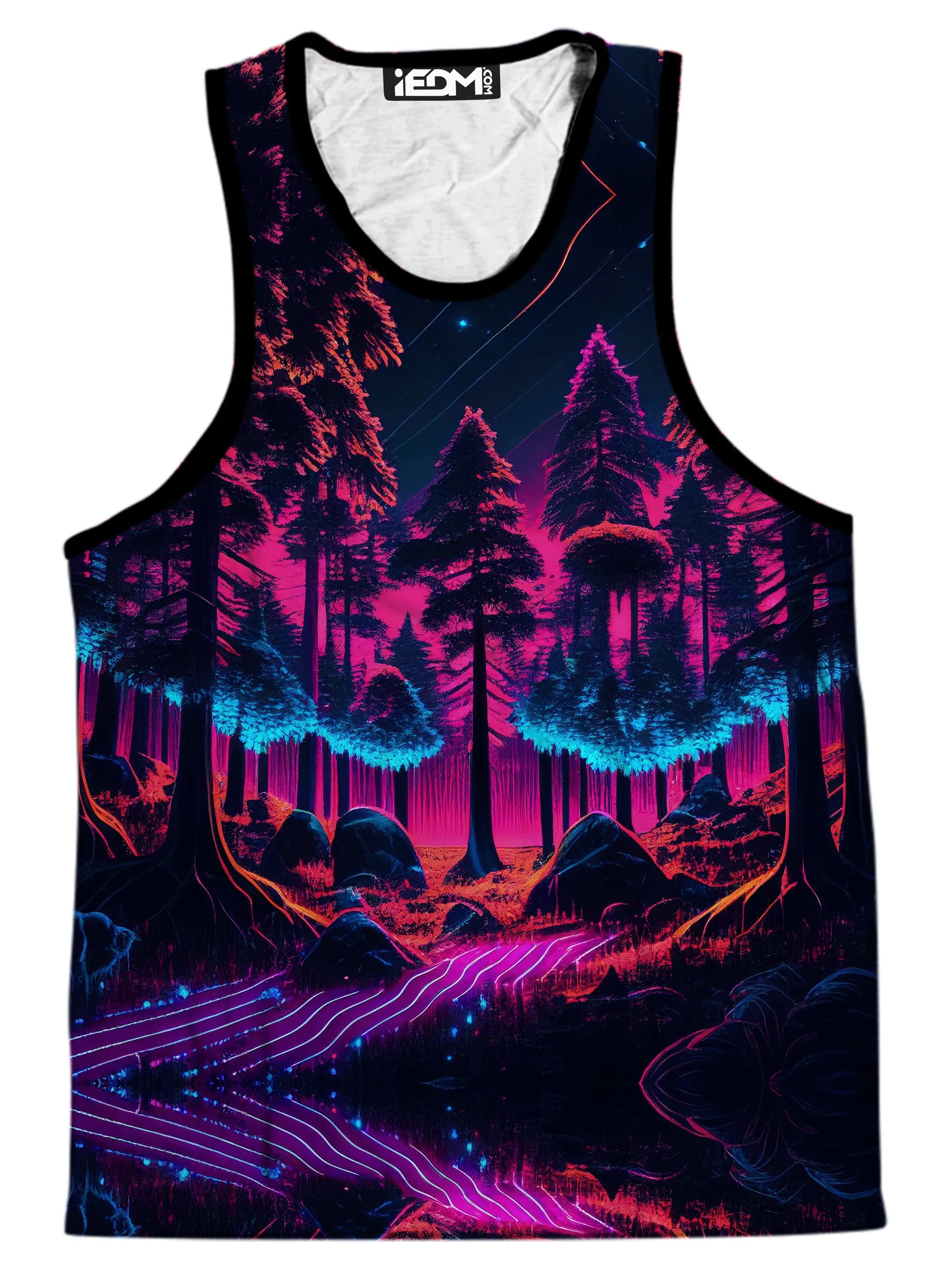 Neon Forest Men's Tank and Shorts with Bucket Hat Combo