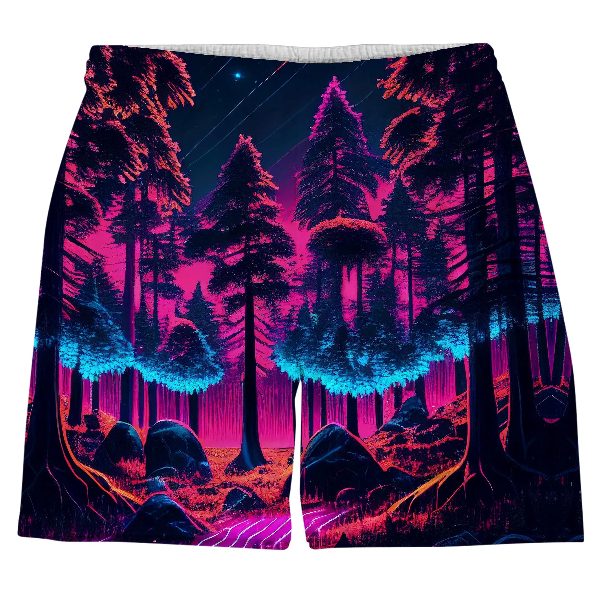 Neon Forest Men's Tank and Shorts with Bucket Hat Combo