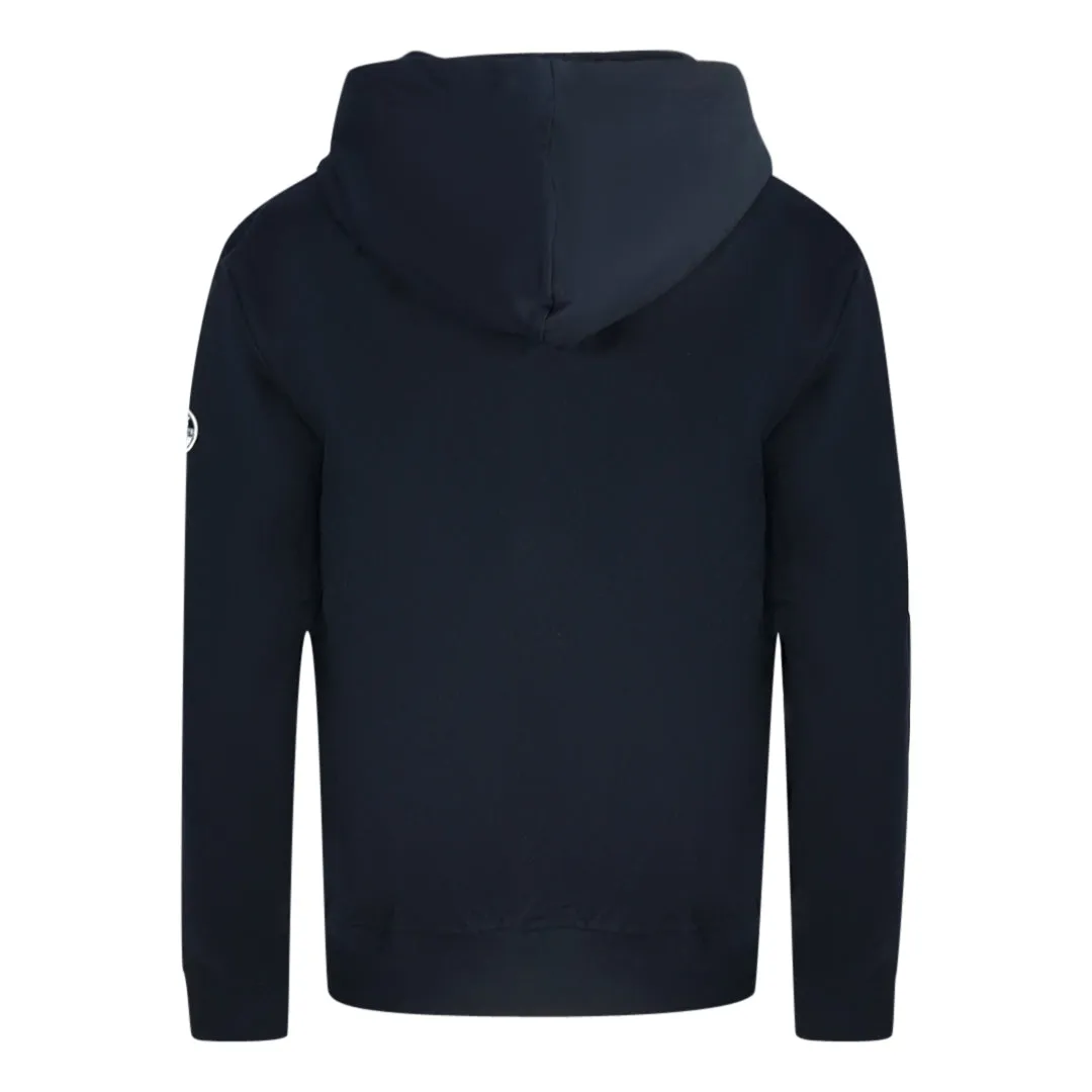 North Sails Logo Navy Blue Zip Sweater Jacket