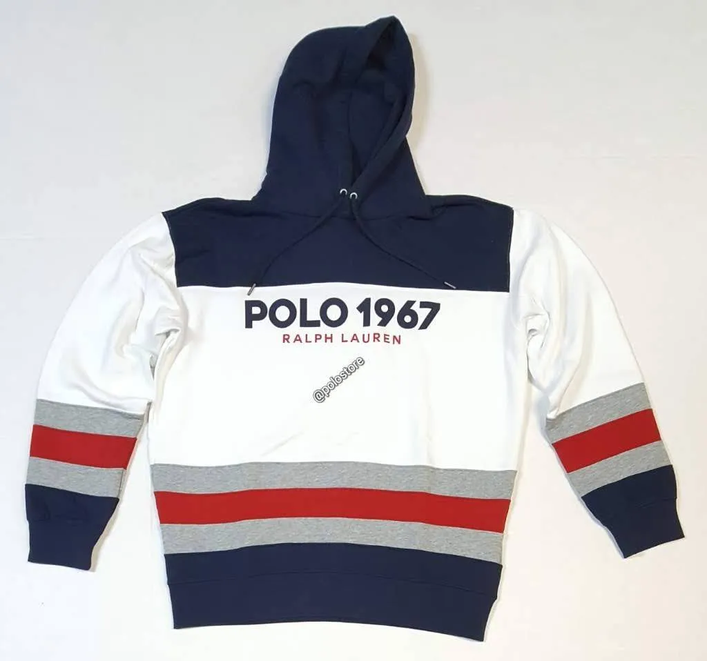 Nwt Polo Ralph Lauren White Polo 1967 Magic Fleece Hoodie