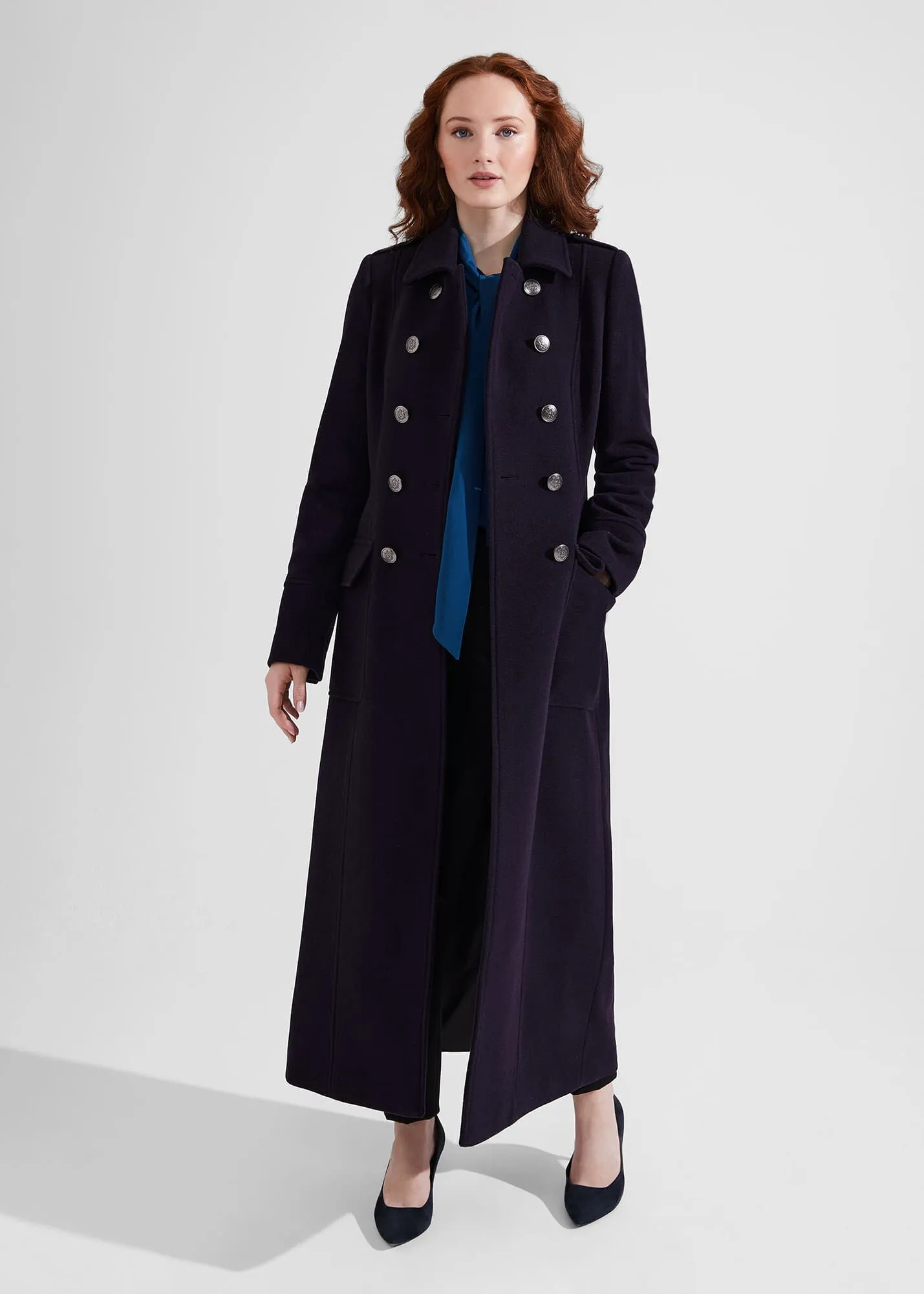 Petite Iris Italian Wool Maxi Coat 