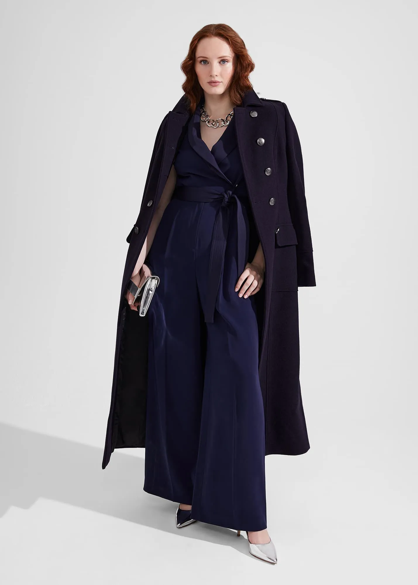 Petite Iris Italian Wool Maxi Coat 