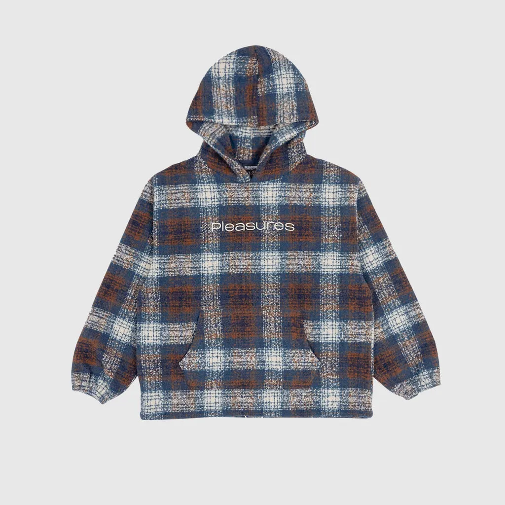 Pleasures Machinist Poncho Hoody - Brown / Blue