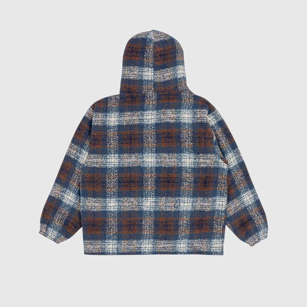 Pleasures Machinist Poncho Hoody - Brown / Blue