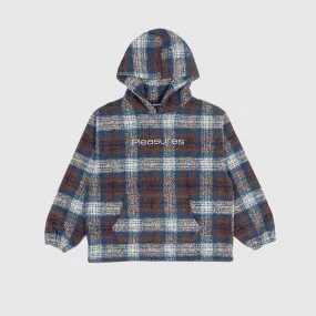 Pleasures Machinist Poncho Hoody - Brown / Blue