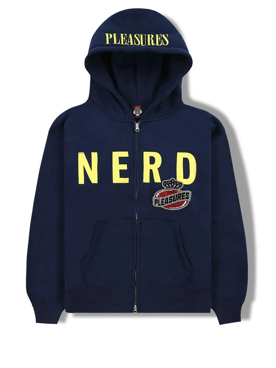 Pleasures x N.E.R.D Zip Up Hoody - Navy