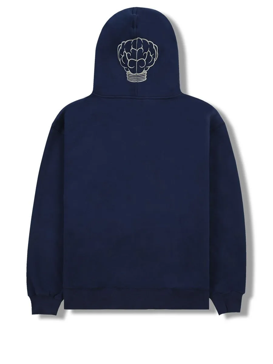 Pleasures x N.E.R.D Zip Up Hoody - Navy