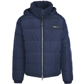 Plein Sport Bold Back Logo Padded Navy Blue Jacket