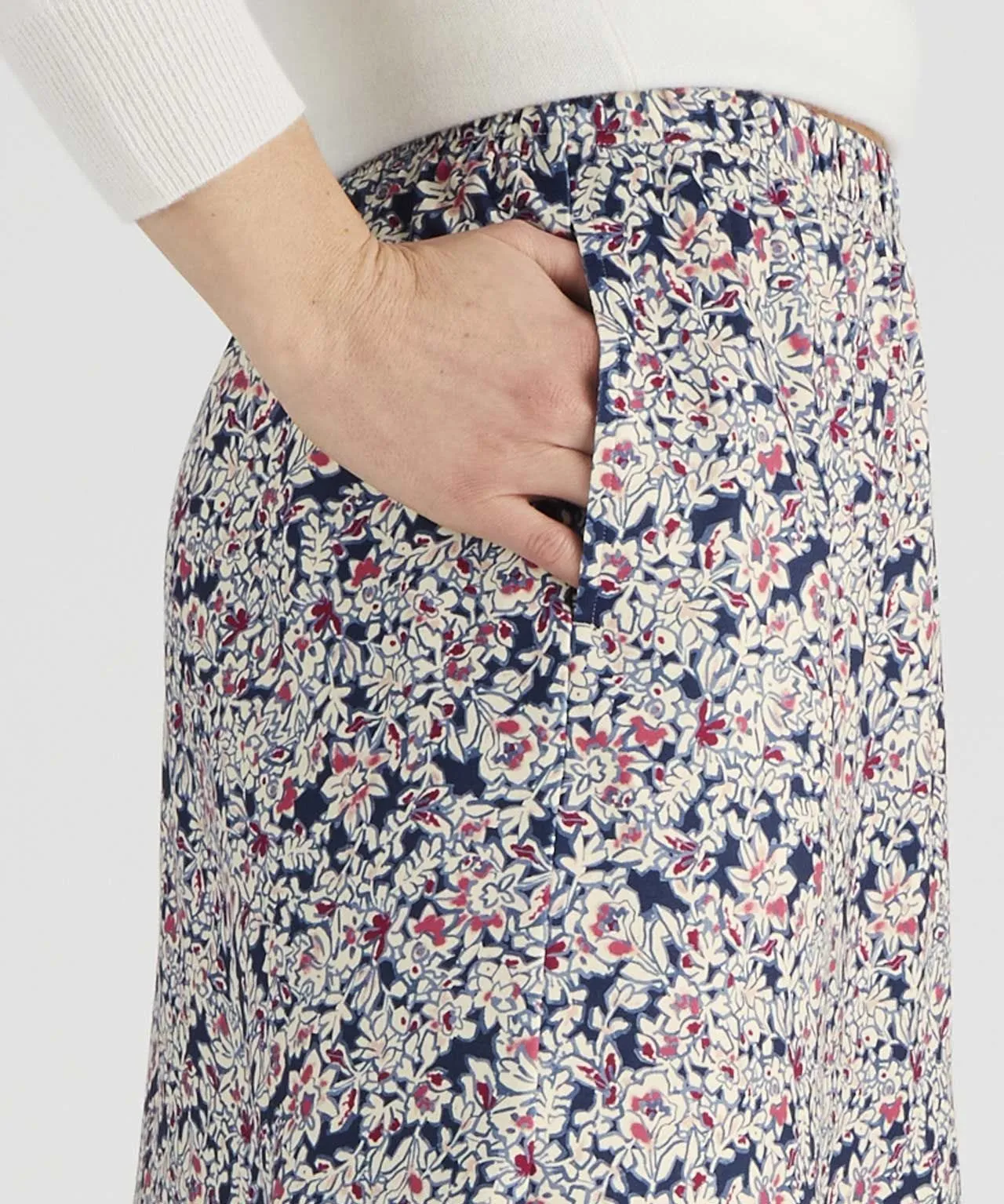 Printed Flared Skirt