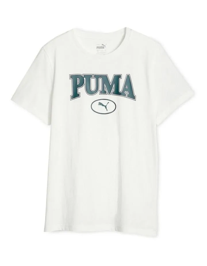 PUMA JUNIOR SQUAD WHITE TEE