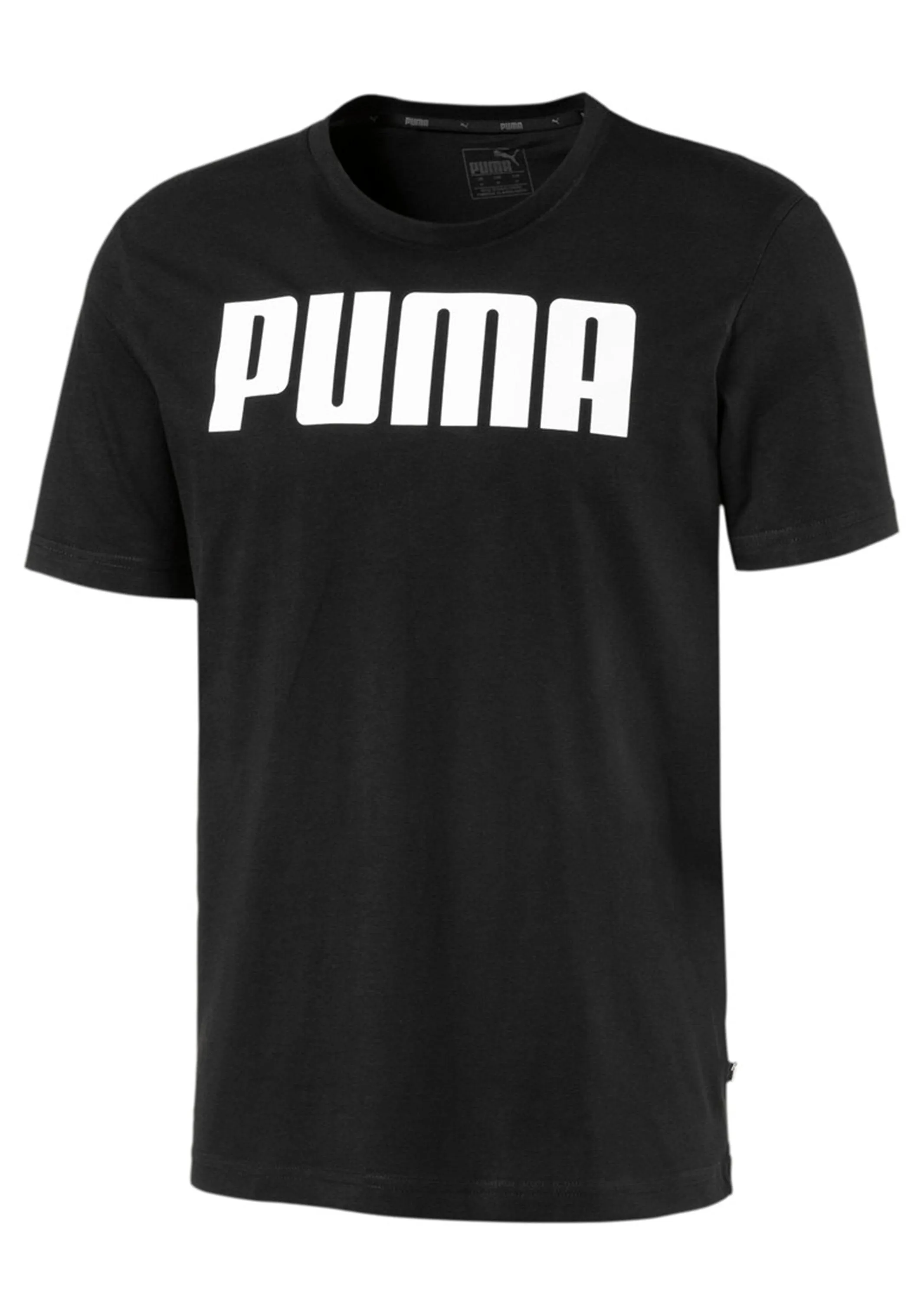 Puma Mens Essential Logo Tee Black  854742 01