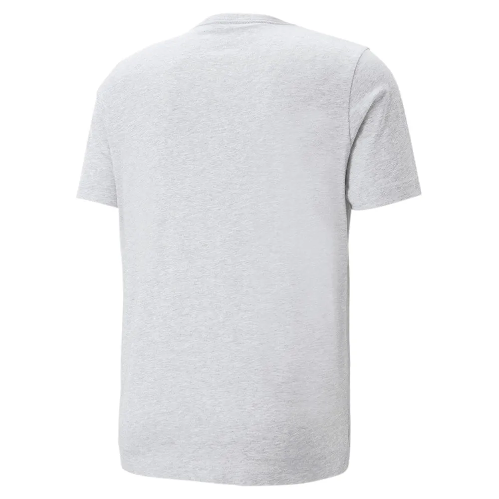 PUMA MEN'S ESSENTIALS+ 2 COLOUR LOGO GREY TEE