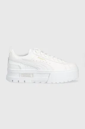 Puma shoes Mayze Classic Wns white color