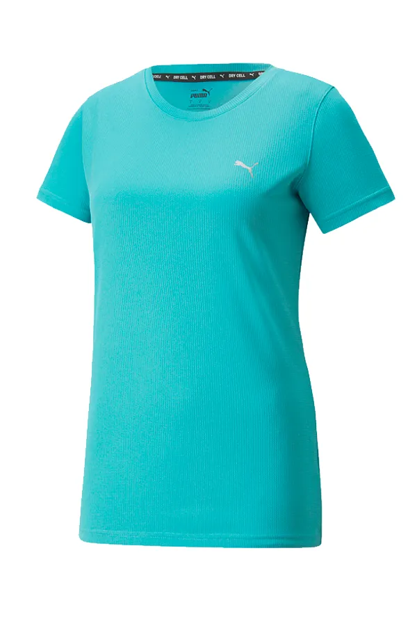 PUMA Women Performance Logo Tee Turquoise