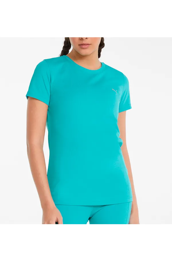 PUMA Women Performance Logo Tee Turquoise