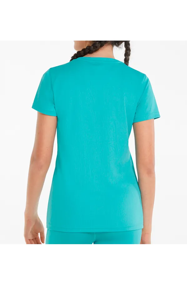 PUMA Women Performance Logo Tee Turquoise