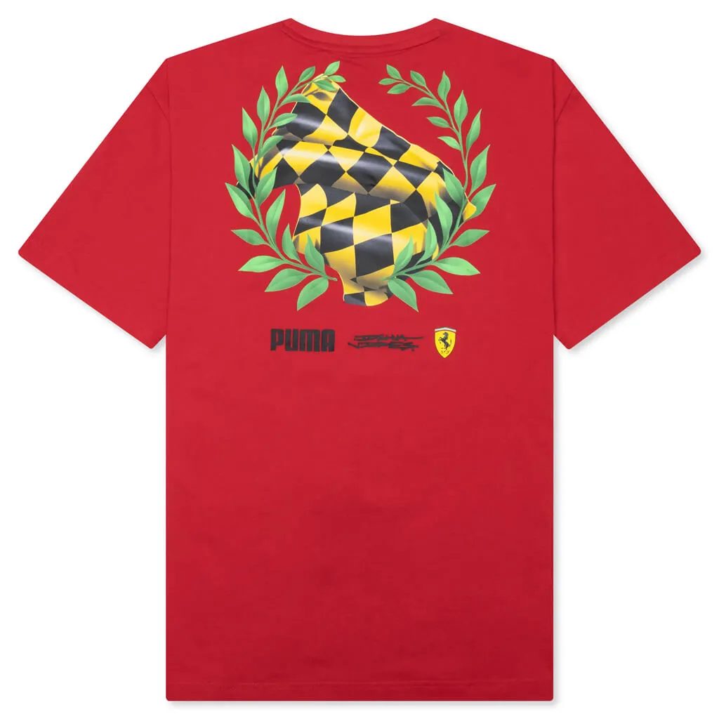 Puma x Joshua Vides Ferrari Tee - Red