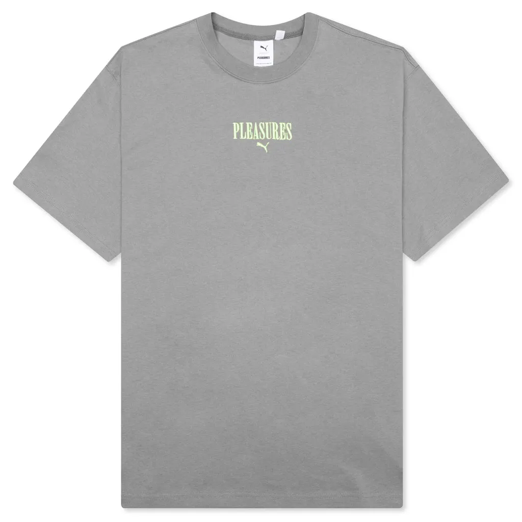 Puma x Pleasures Graphic Tee - Stormy Slate