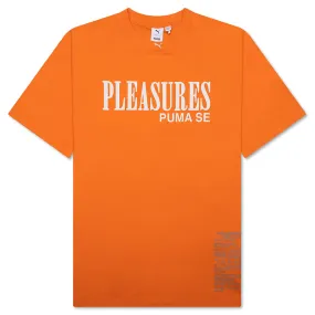 Puma x Pleasures Typo Tee - Orange