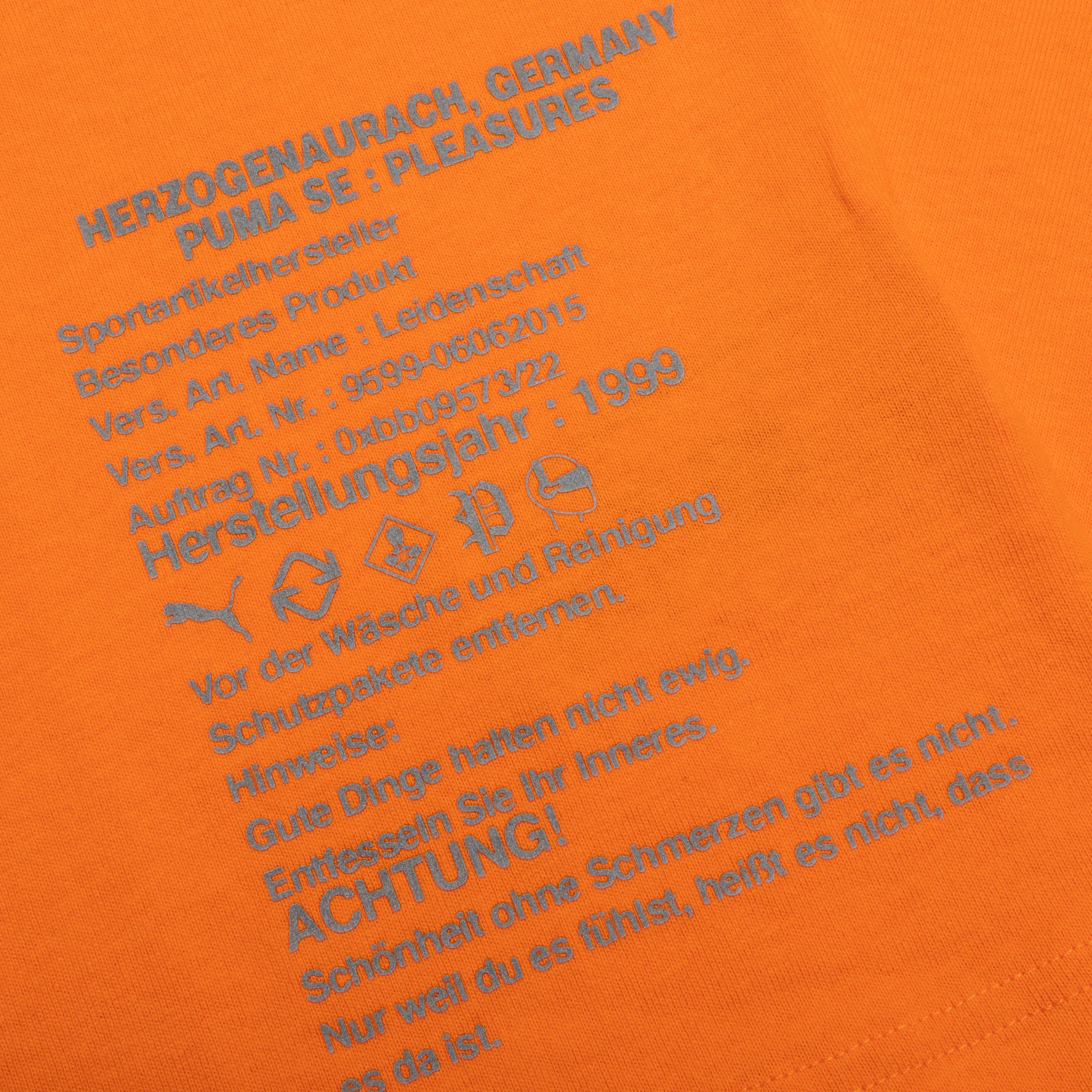 Puma x Pleasures Typo Tee - Orange