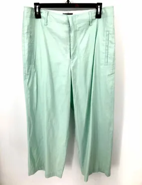 RAG & BONE Mint Green Linen Wide Leg Size 12  (L) Pants