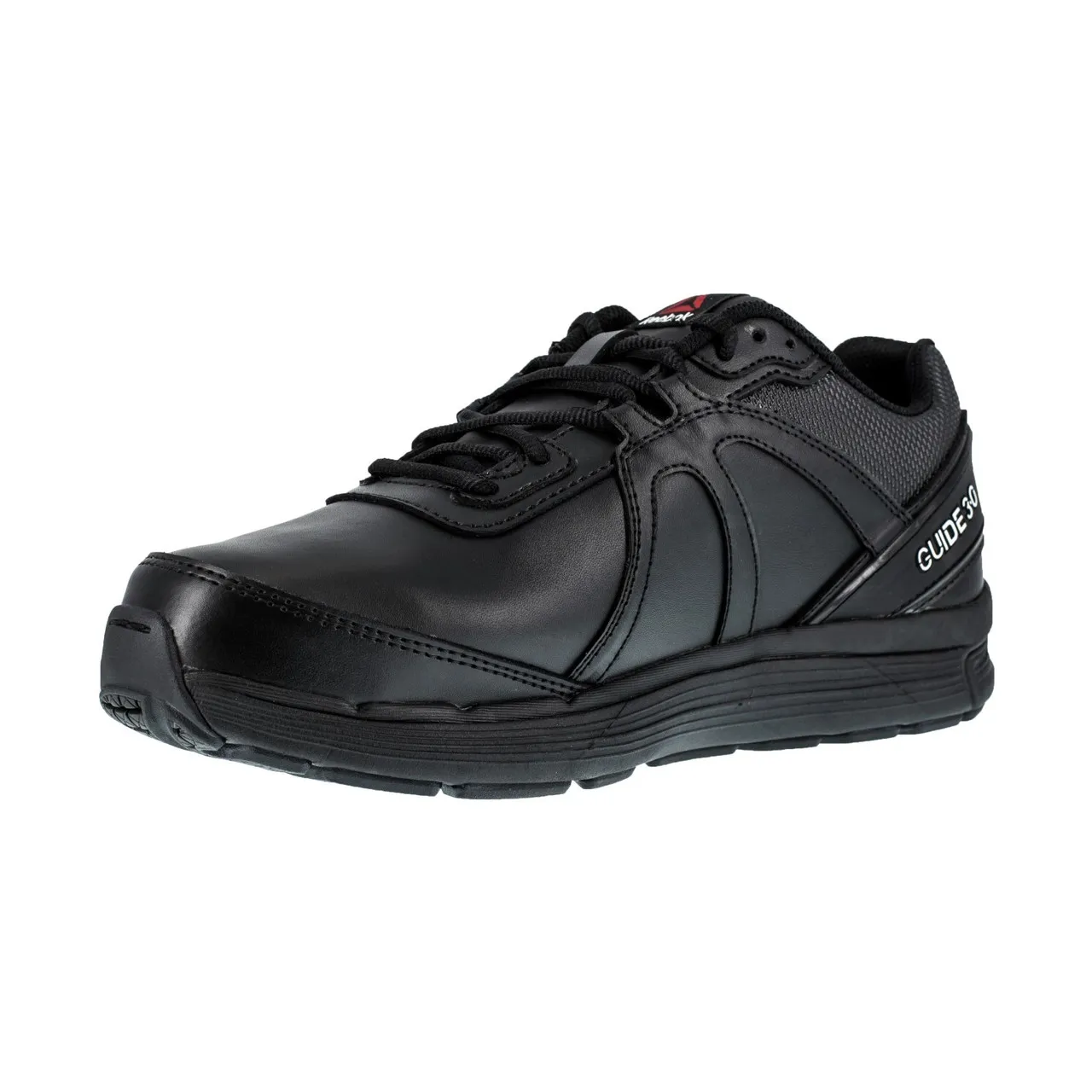 Reebok Work Men's Black Leather Work Shoes MetGuard ST SR Oxford