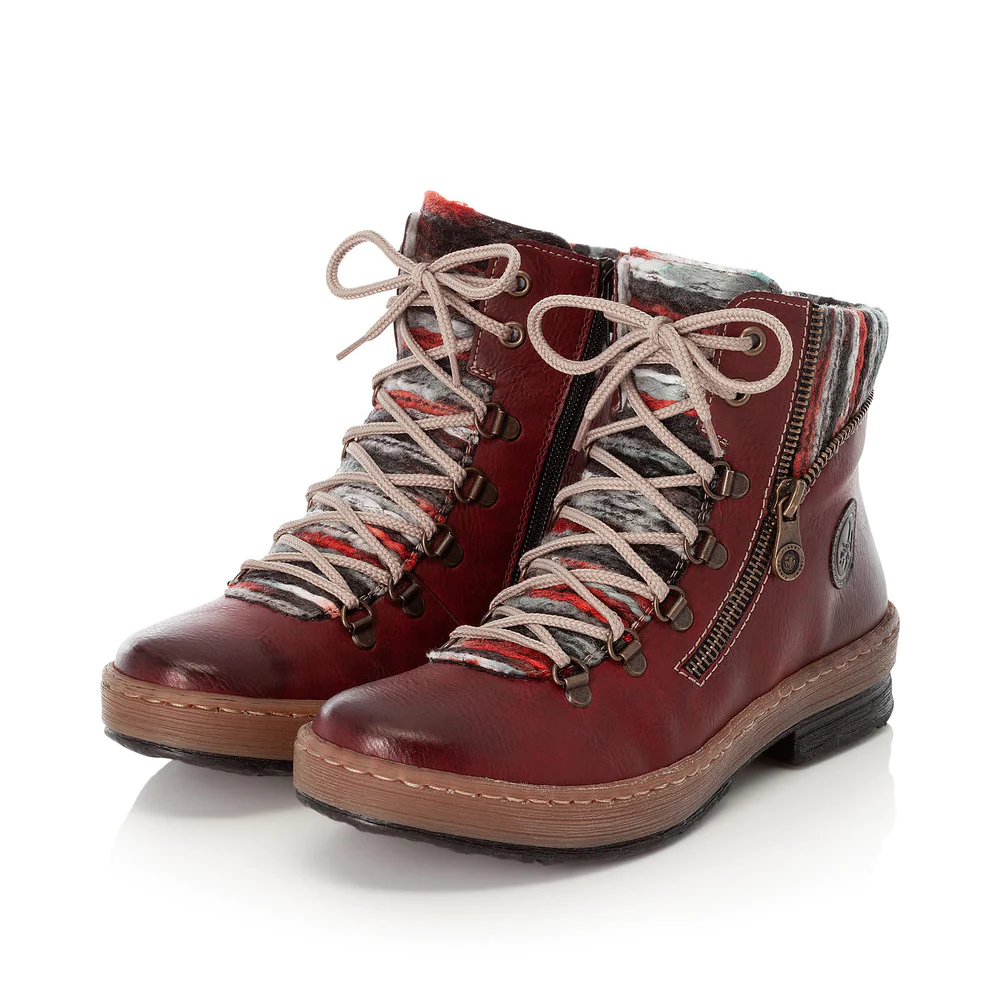 Rieker Women’s Z6741 Felicitas Boot Wine