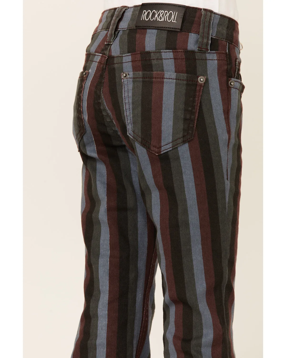 Rock & Roll Denim Girls' Stripe Stretch Trouser Jeans