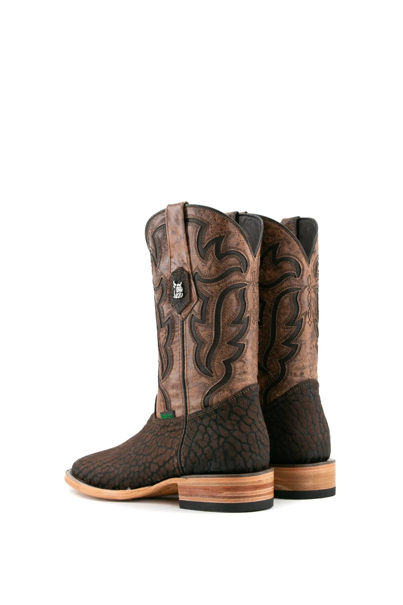 Rock'em Bull Neck Square Toe Cowboy Boot