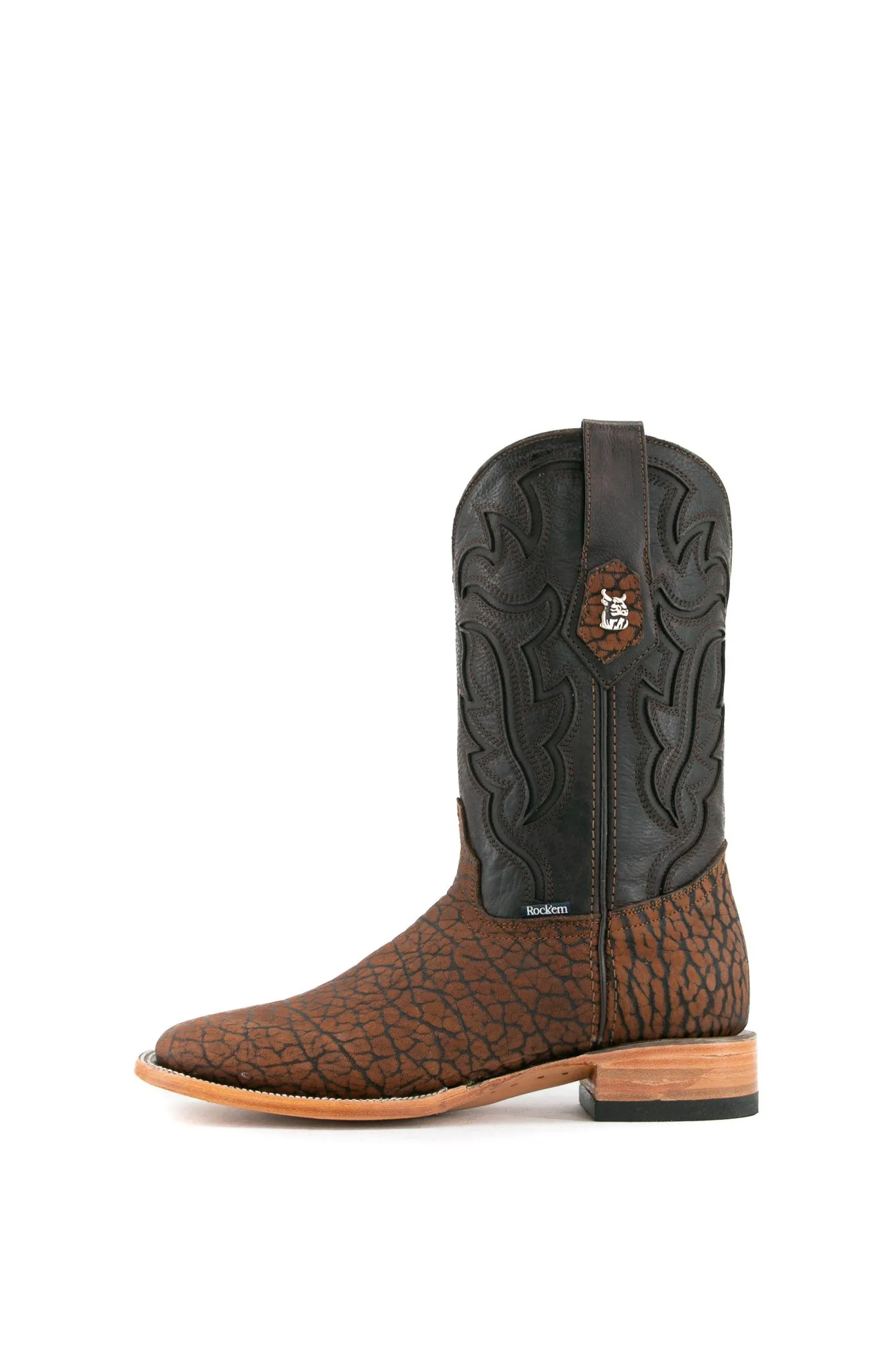 Rock'em Bull Neck Square Toe Cowboy Boot